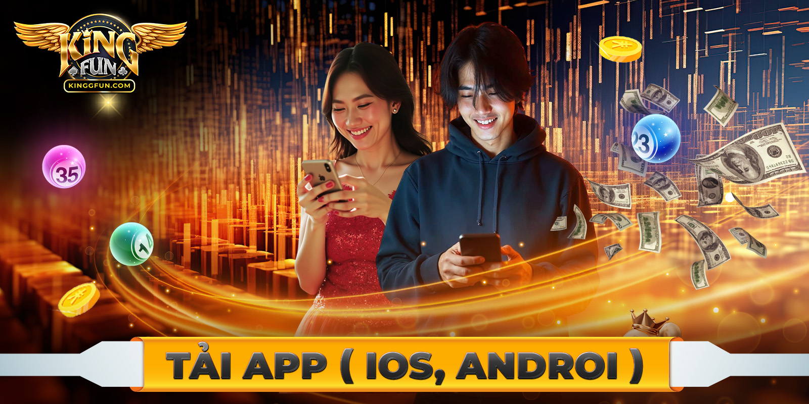 Kingfun - Thiên Đường Giải Trí Hàng Đầu Châu Á 2025 10 Hướng dẫn thao tác tải app về hệ điều hành Android, iOS