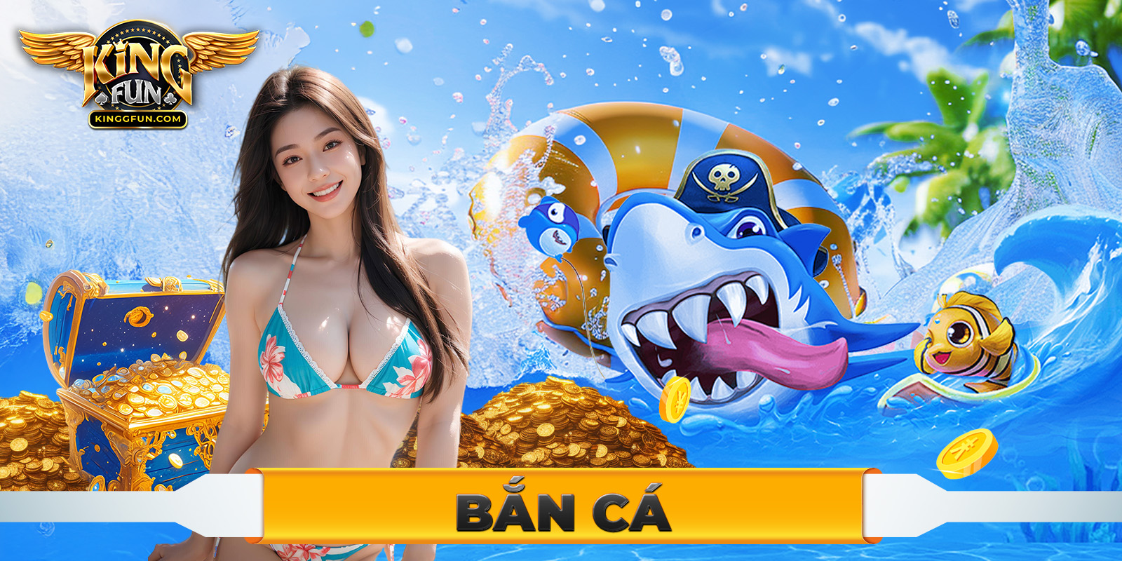 Kingfun - Thiên Đường Giải Trí Hàng Đầu Châu Á 2025 5 Không gian bắn cá đổi thưởng tại sảnh cược Kingfun