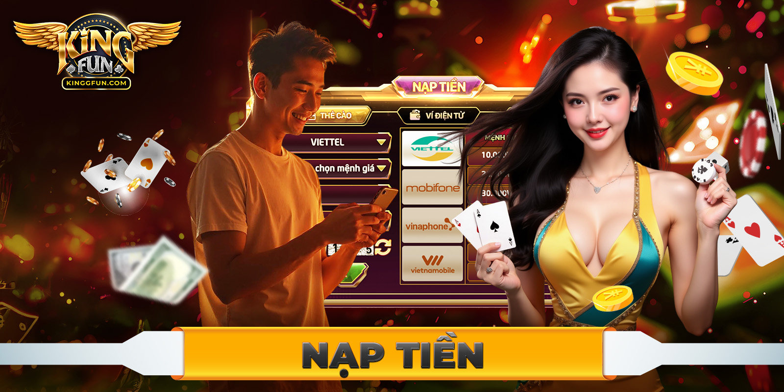Kingfun - Thiên Đường Giải Trí Hàng Đầu Châu Á 2025 8 Quy trình nạp tiền tại hệ thống cá cược Kingfun